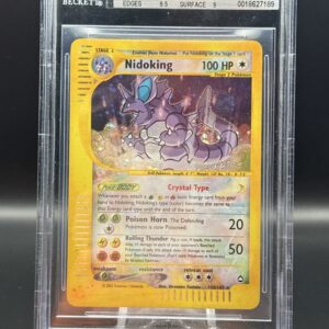 Nidoking Crystal 150/147 Holo (Swirl) – Beckett 9 (BGS) – Pokémon Skyridge (2003)