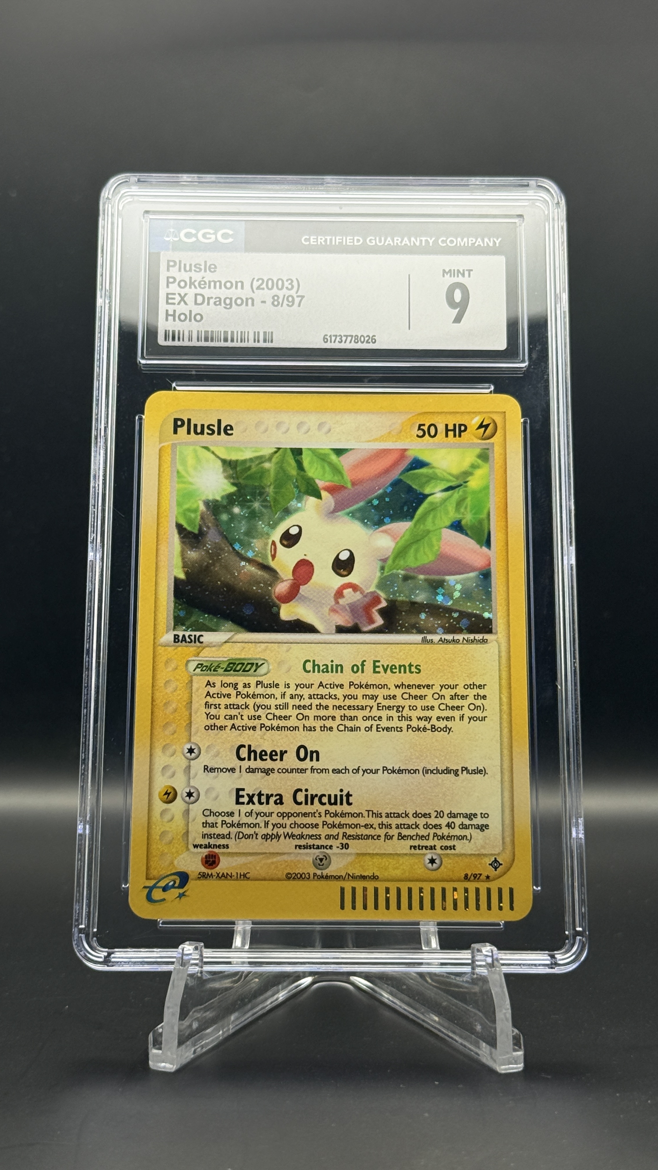 Plusle 8/97 Holo CGC 9 Mint