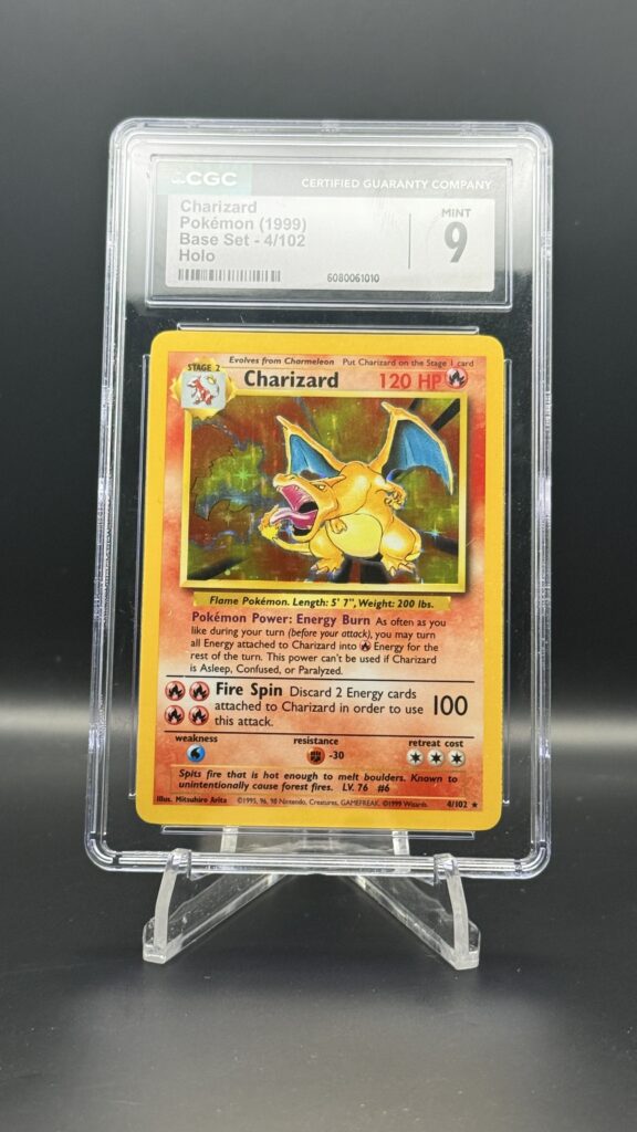 pokemon charizard card 4/102 1999 Pokmon TCG 1st Edition Holo #4 PSA 1 - OS style setup or your main portfolio POKMON CARDS - Charizard Base