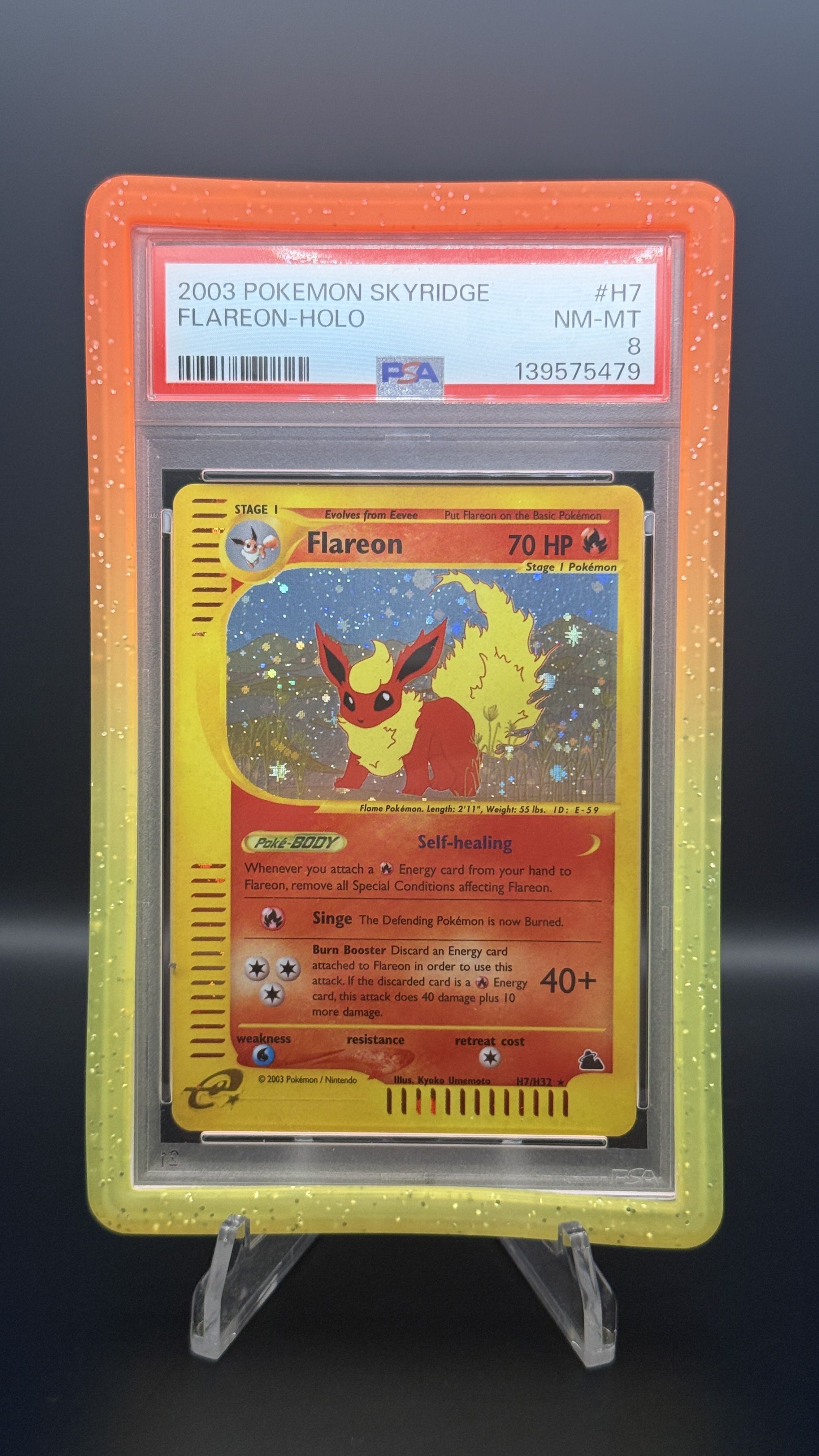 Flareon h7 Skyridge PSA 8