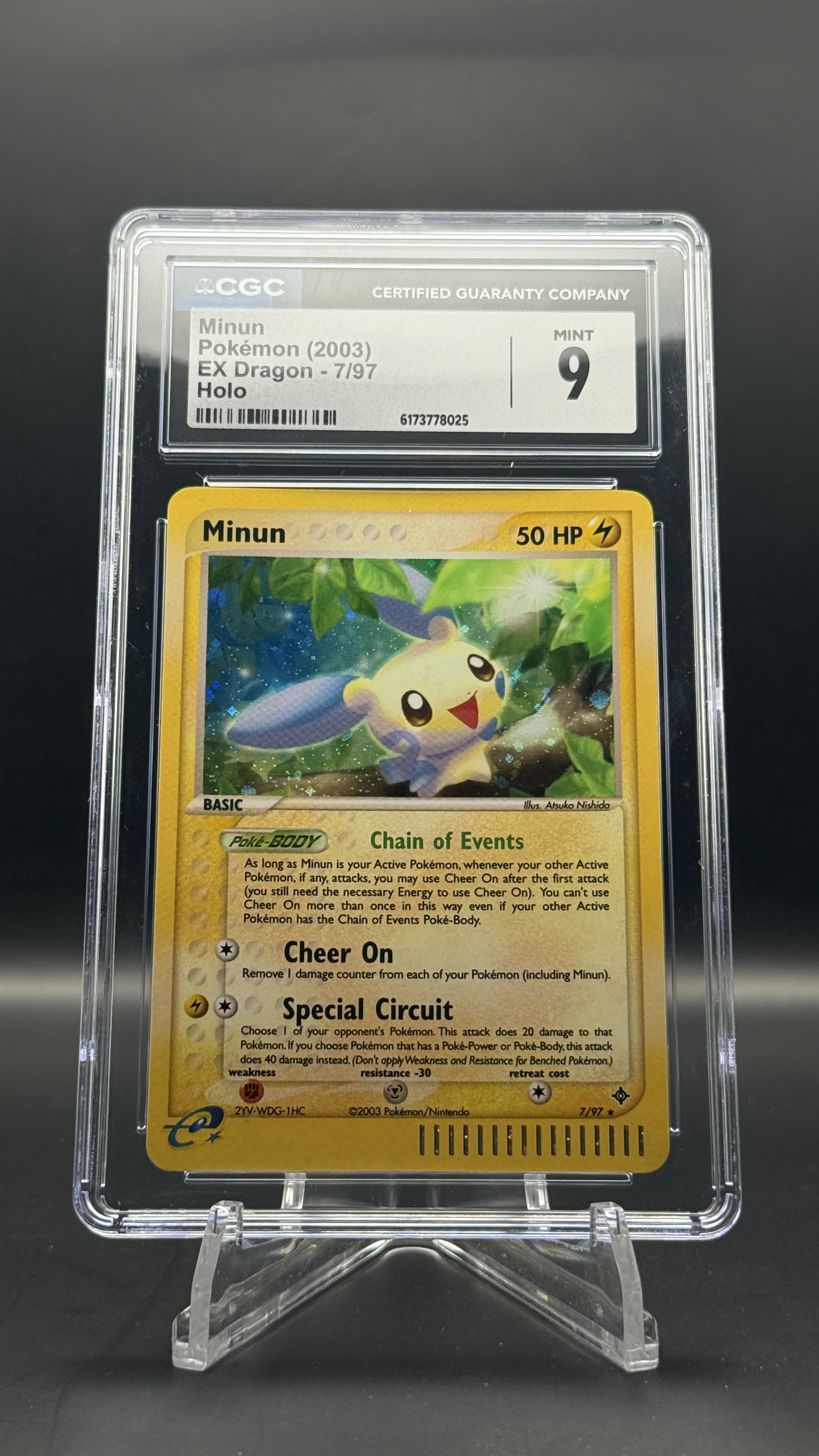 Minun 7/97 Holo CGC 9 Mint