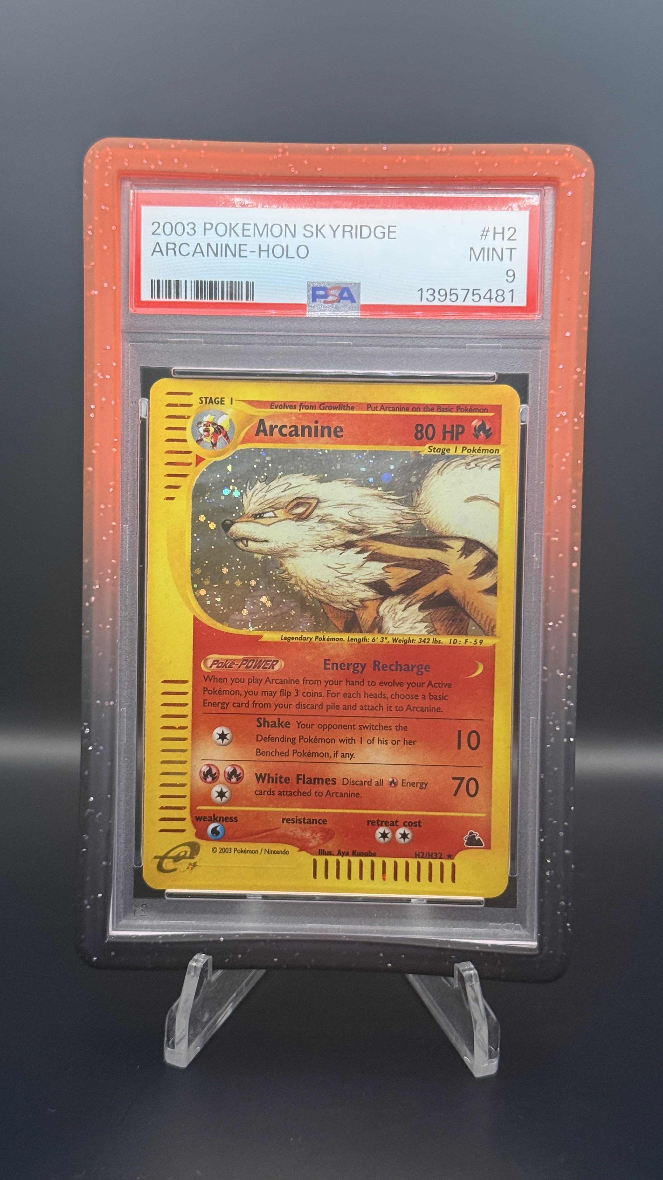 Arcanine H2 Skyridge Holo PSA 9
