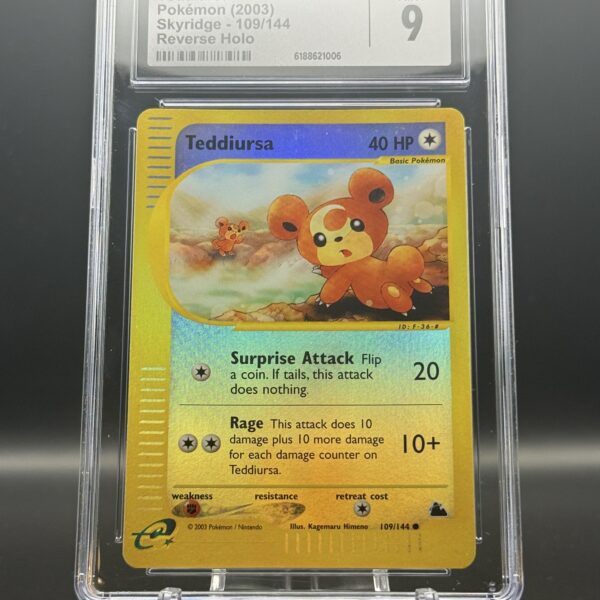 Teddiursa 109/144 Reverse Holo – Skyridge 2003 – CGC 9 Mint