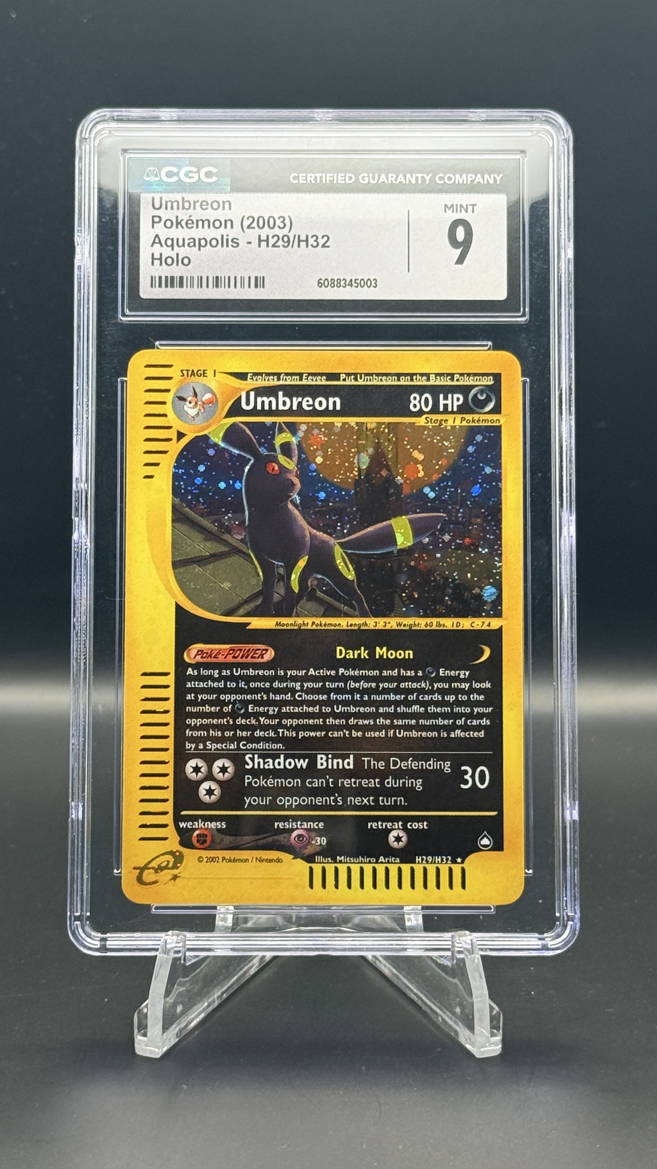 Umbreon H29/H32 Holo CGC 9 Mint