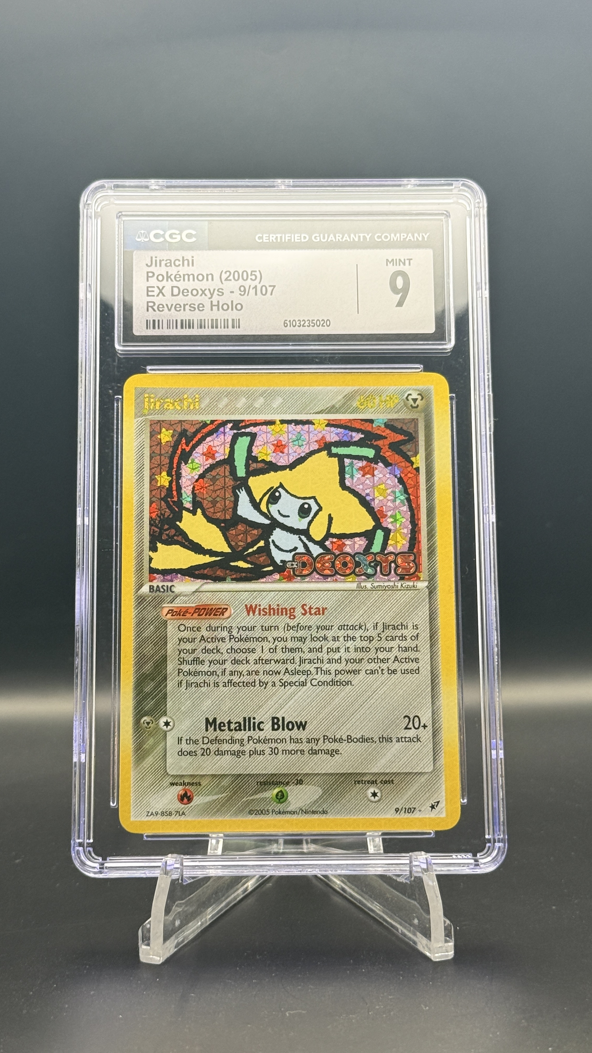 Jirachi 9/107 Reverse Holo CGC 9