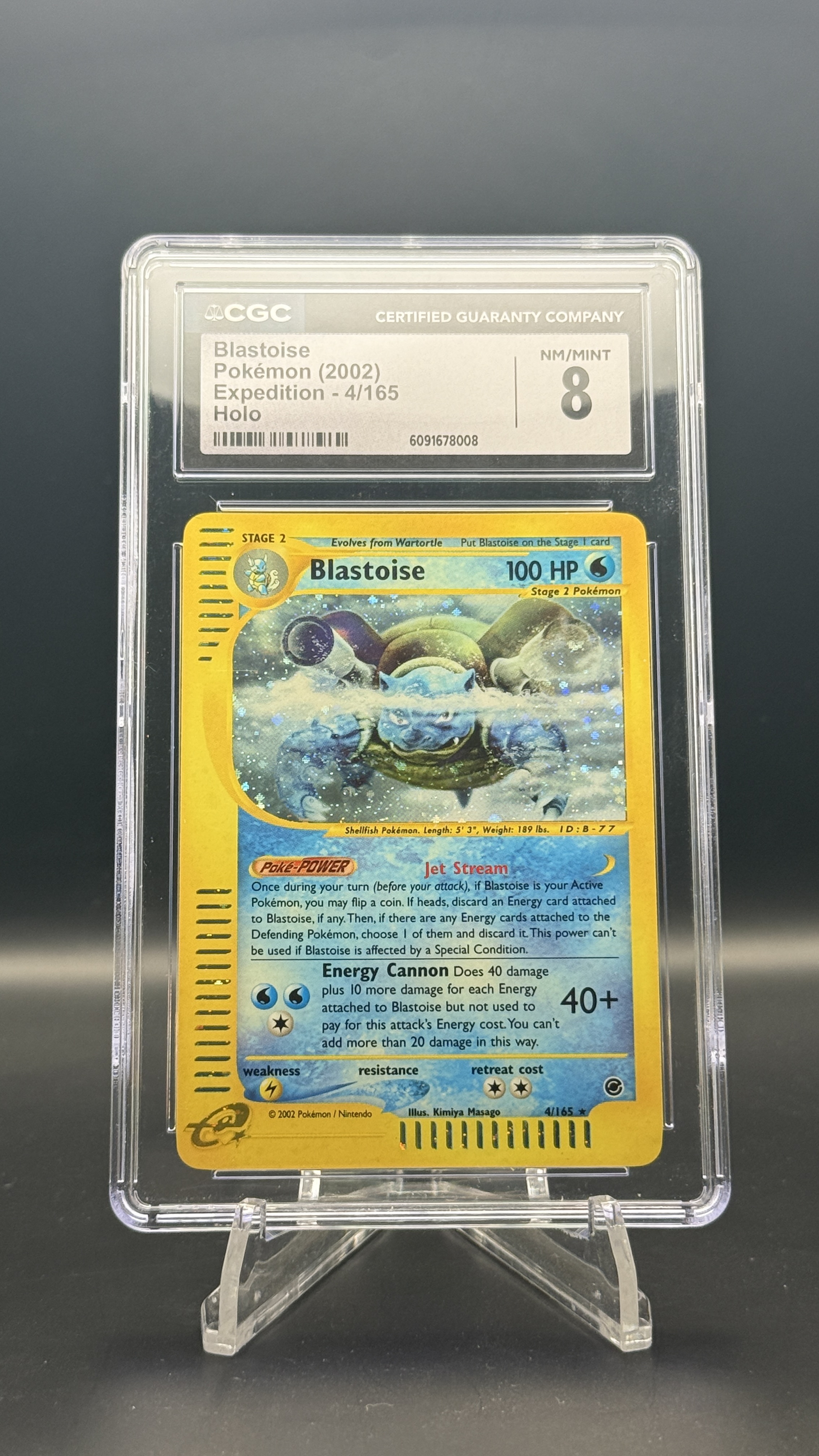 Blastoise 4/165 Holo CGC 8 | Expedition 2002