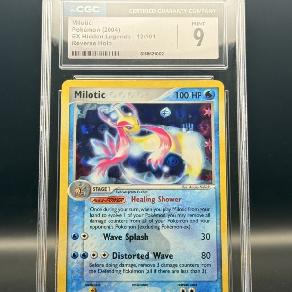 Milotic 12/101 Reverse Holo CGC 9 | EX Hidden Legends 2004